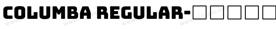 Columba Regular字体转换